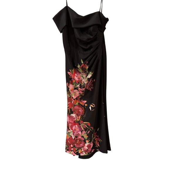 Eliza J Placed Floral One-Shoulder Gown - Size 14 - New - Picture 4 of 6